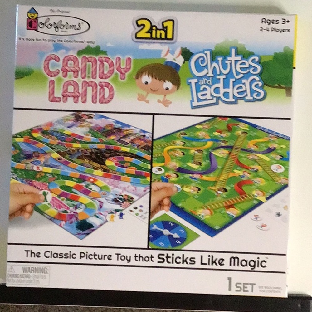 Vibrant 2-in-1 Puzzle & Game Set with Candy Land and Chutes & Ladders